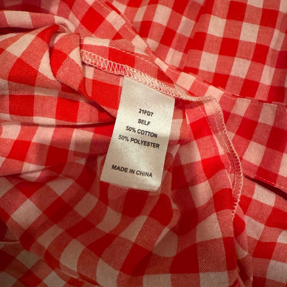 Hunter Bell Gingham Long Sleeve Dress with Lace Trim - Picture 5 of 5